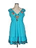 Johnny Was 100% Cotton Teal Casual Dress Size XL - photo 1