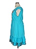 Johnny Was 100% Cotton Teal Casual Dress Size XL - photo 5