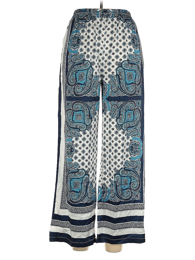 Assorted Brands Print Blue Casual Pants Size L - photo 1