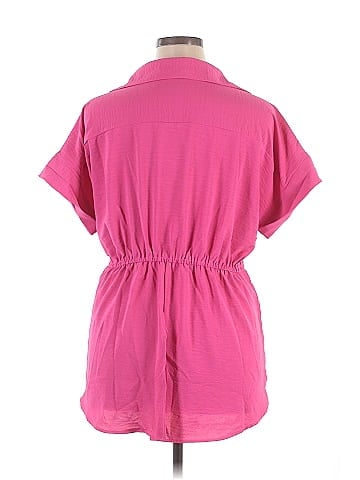 Hint of Blush Short Sleeve Blouse (view 2)