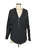 Intimately by Free People Black Long Sleeve Henley Size M - photo 1
