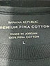 Banana Republic 100% Pima Cotton Solid Black Short Sleeve T-Shirt Size L - photo 6