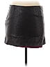 Diane von Furstenberg Color Block Black Faux Leather Skirt Size 2 - photo 2