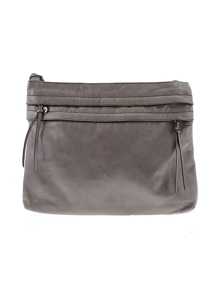 Hobo The Original 100% Leather Solid Gray Tan Leather Crossbody Bag One size - photo 1
