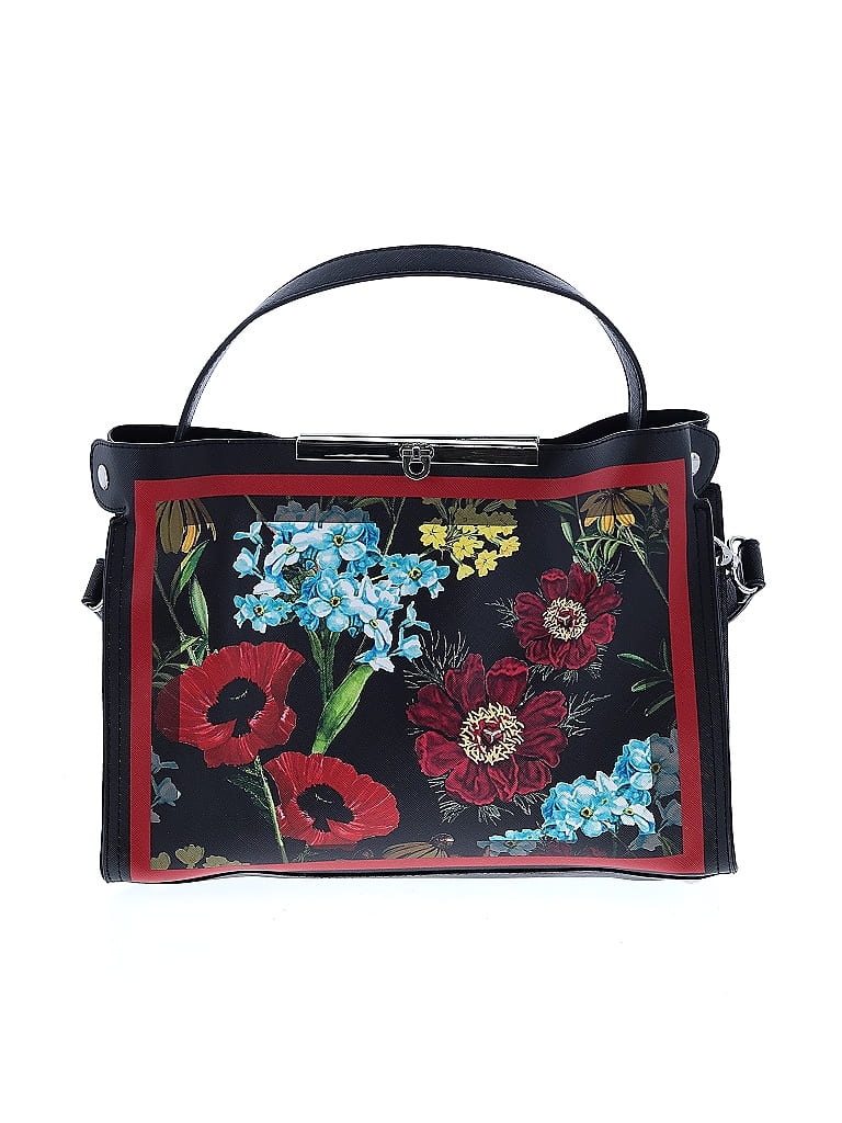 Nanette Lepore Floral Black Satchel One size - photo 1