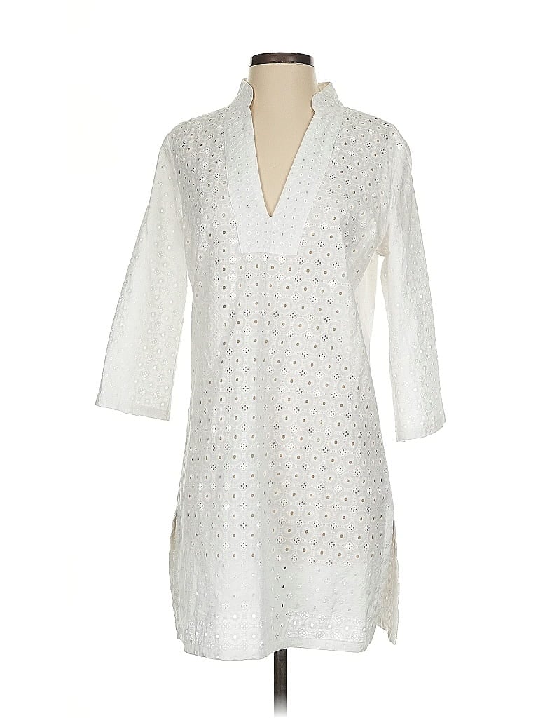 Pre-owned Talbots Casual Dress In White