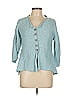 Habitat 100% Cotton Teal Cardigan Size L - photo 1