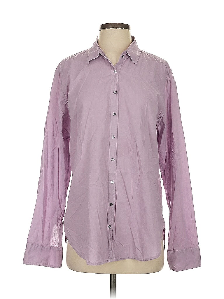 Xirena 100% Cotton Purple Long Sleeve Button-Down Shirt Size S - photo 1