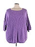 Woman Within Purple Pullover Sweater Size 26 - photo 1