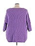 Woman Within Purple Pullover Sweater Size 26 - photo 2