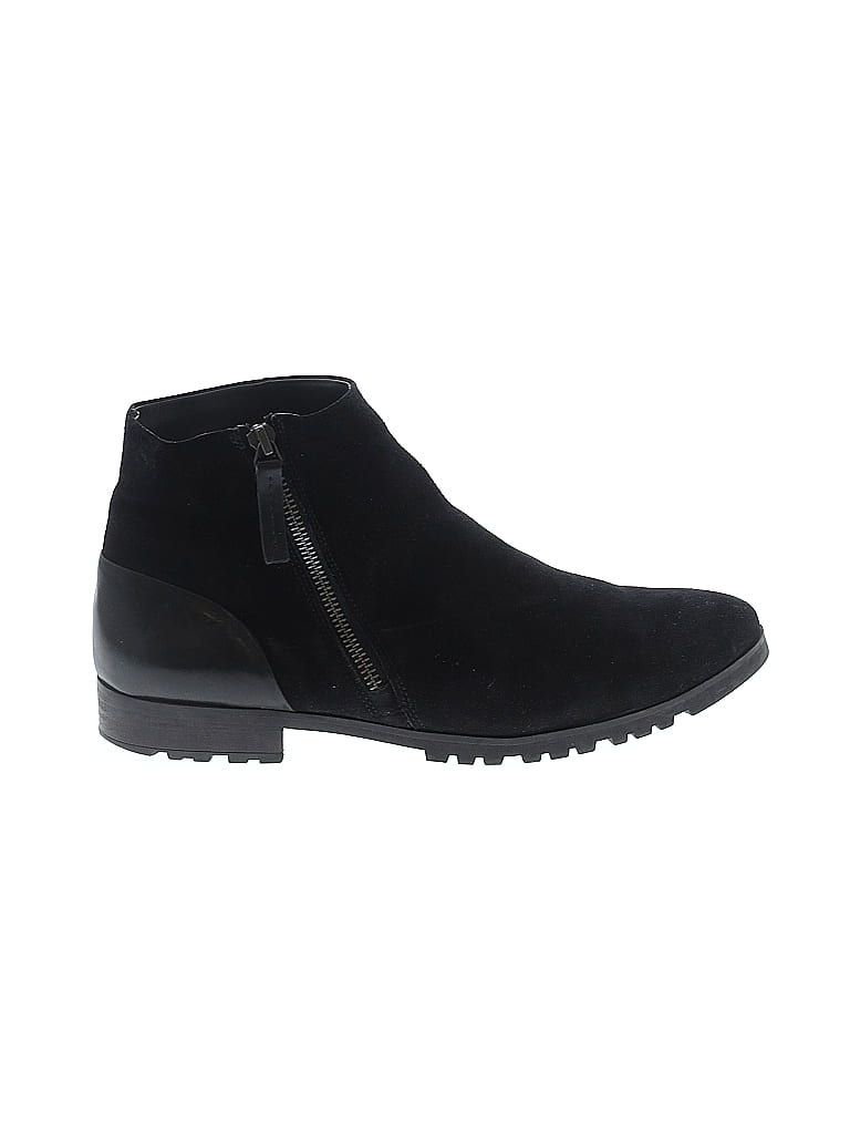 Paul Green 100% Leather Black Ankle Boots Size UK 7 / US 9 - photo 1