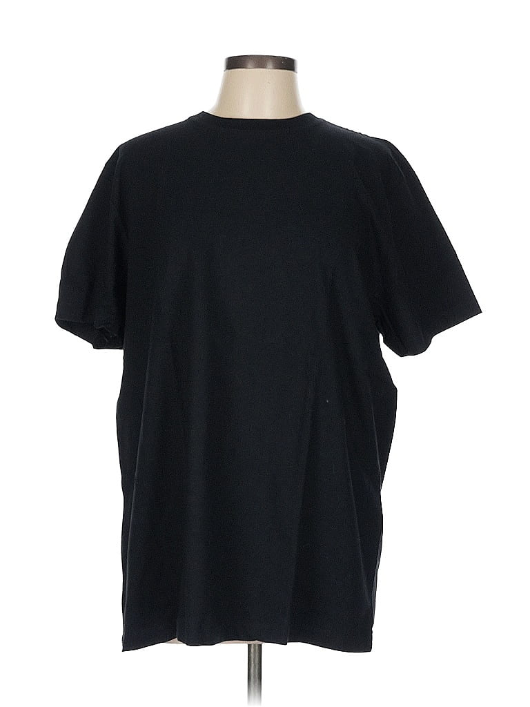 Banana Republic 100% Pima Cotton Solid Black Short Sleeve T-Shirt Size L - photo 1