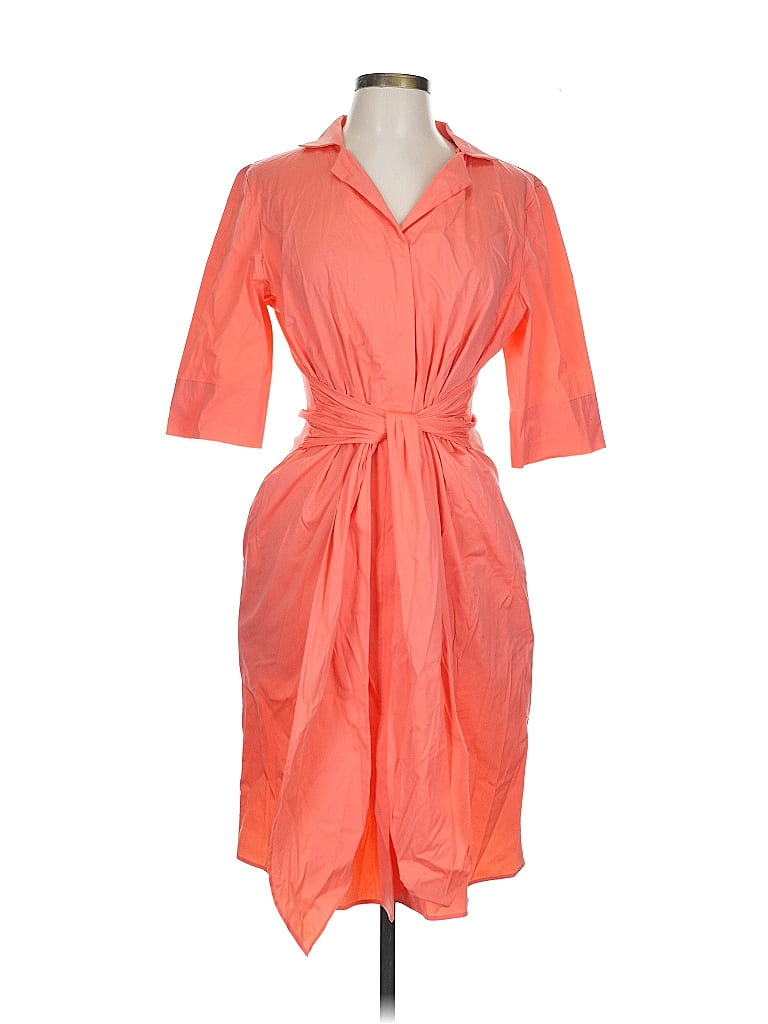 Lafayette 148 New York Orange Casual Dress Size 12 - photo 1