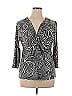 Chaus Silver 3/4 Sleeve Blouse Size XL - photo 1