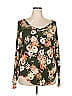 Cool Melon Floral Green 3/4 Sleeve T-Shirt Size 2X - photo 1