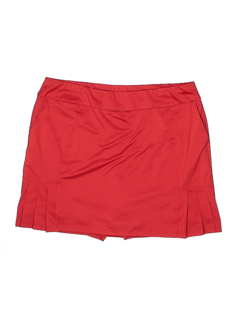Zenergy by Chico's Solid Red Casual Skirt Size XL - photo 1
