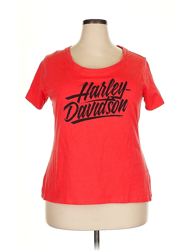 Harley Davidson Red Short Sleeve T-Shirt Size 2X - photo 1