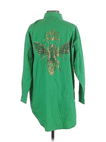 YMI 3/4 Sleeve Button-Down Shirt (view 2)