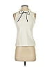 J.Crew Collection Ivory Sleeveless Blouse Size XXS - photo 1