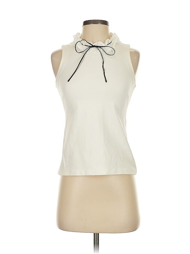 J.Crew Collection Ivory Sleeveless Blouse Size XXS - photo 1