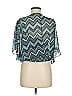 BCX Teal 3/4 Sleeve Blouse Size M - photo 2