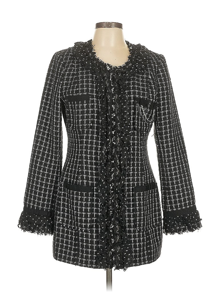 eBags Houndstooth Black Coat Size 10 - photo 1