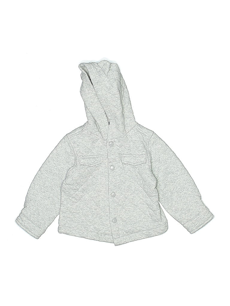 First Impressions Solid Gray Zip Up Hoodie 18-24 MO / 24 MO - photo 1
