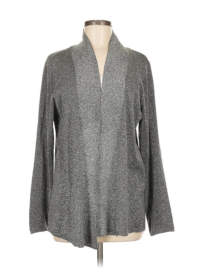 Alfani Women's Mixed Print Cardigan Blue Size X-Small