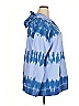 LIVI Tie-dye Blue Zip Up Hoodie Size 26 - photo 4