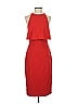 Likely Solid Red Cocktail Dress Size 4 - photo 1