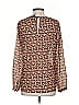 Stile Benetton 100% Polyester Brown Tan Long Sleeve Blouse Size S - photo 2