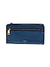 Fossil 100% Leather Blue Leather Wallet One size - photo 1