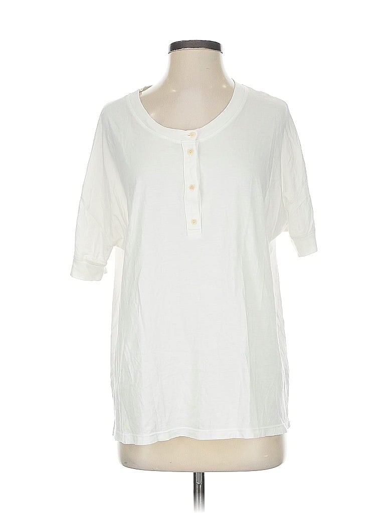 Rivet & Thread Ivory Short Sleeve Henley Size S - photo 1