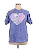 Hot Topic 100% Cotton Hearts Purple Short Sleeve T-Shirt Size XL - photo 1
