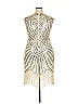 Unique Vintage 100% Polyester Silver Cocktail Dress Size 2X - photo 2