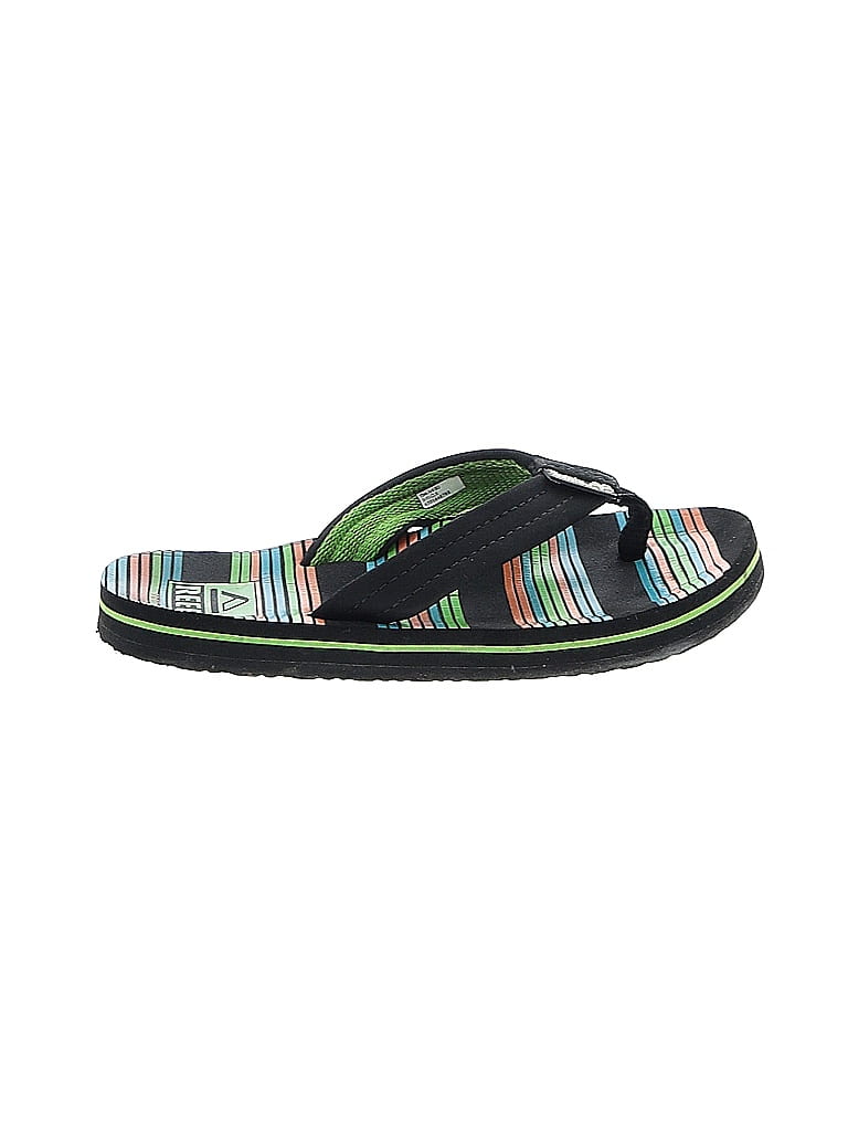 Reef Green Black Flip Flops Size 11 - photo 1