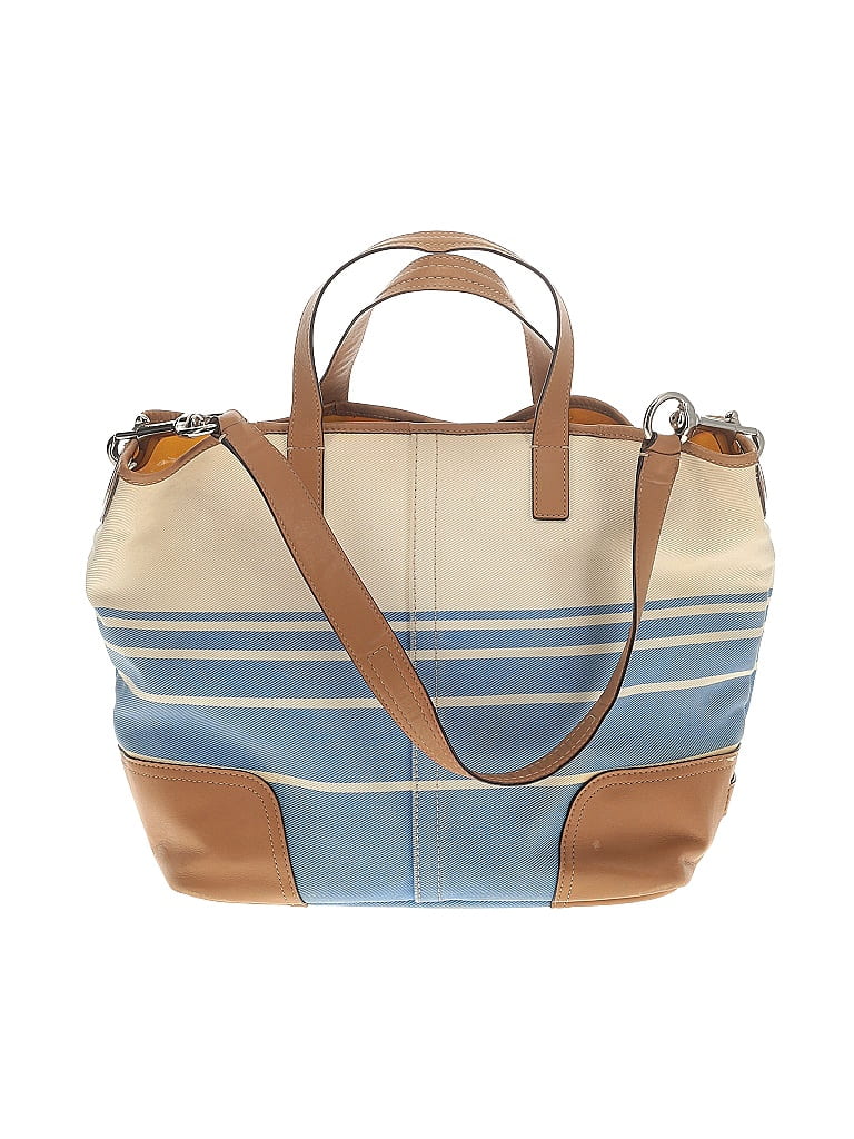 Coach Stripes Blue Tan Satchel One size - photo 1