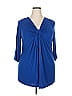 Ellos Blue 3/4 Sleeve Blouse Size 18 - photo 1