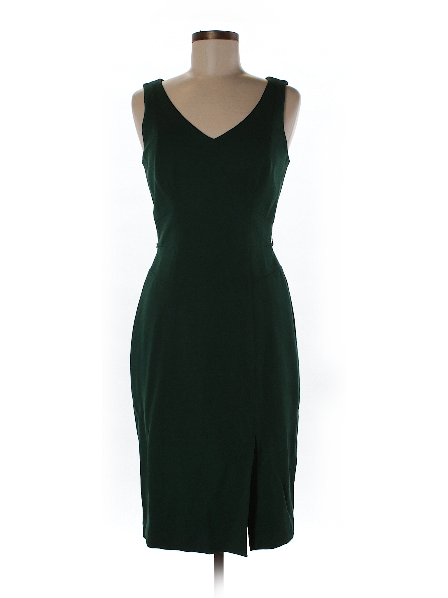 White House Black Market Solid Dark Green Casual Dress Size 4 - 66% off ...