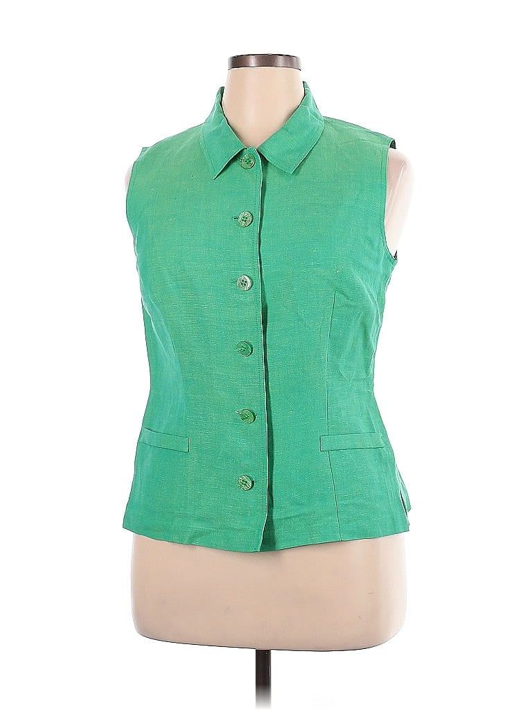 Donna Morgan Green Vest Size 14 - photo 1