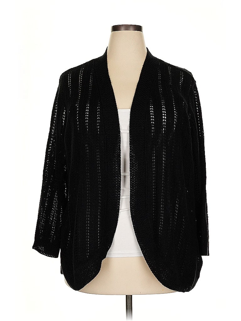 Dana Buchman 100% Acrylic Black Cardigan Size 3X - photo 1