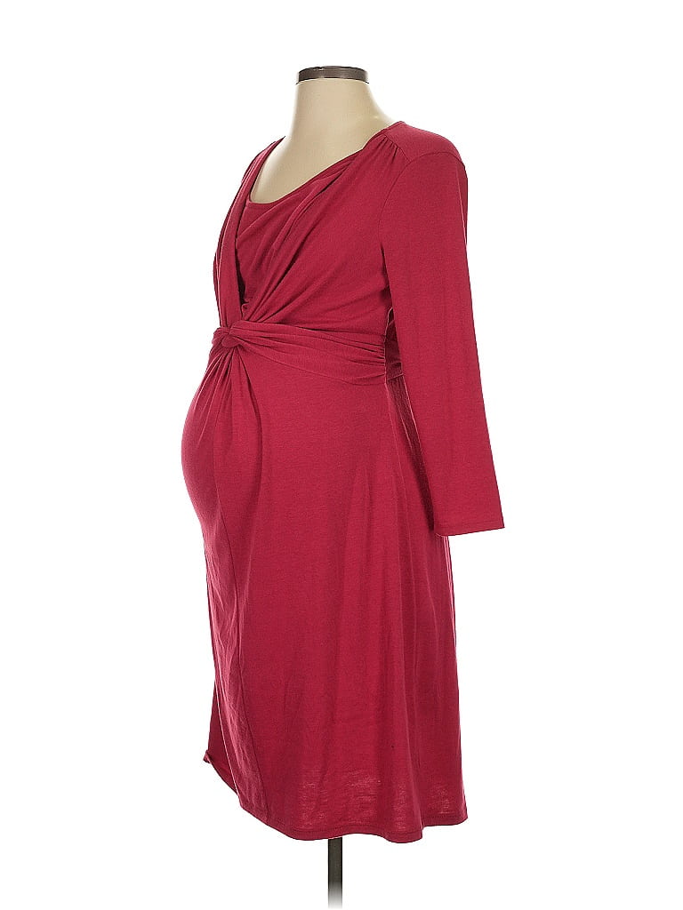 Motherhood Burgundy Casual Dress Size S - photo 1