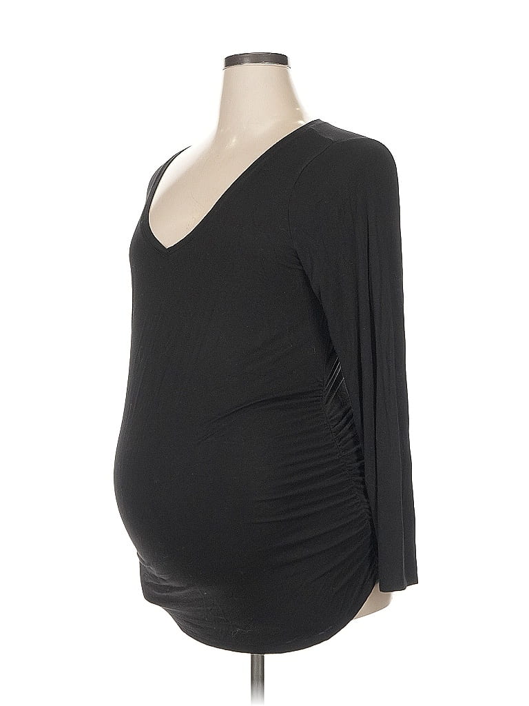 Motherhood Black 3/4 Sleeve T-Shirt Size XL - photo 1