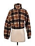 Zaful 100% Polyester Plaid Brown Fleece Size S - photo 1