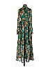 Unique Vintage 100% Polyester Paisley Green Casual Dress Size S - photo 1