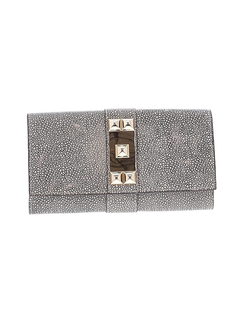 Vince Camuto Gray Tan Clutch One size - photo 1