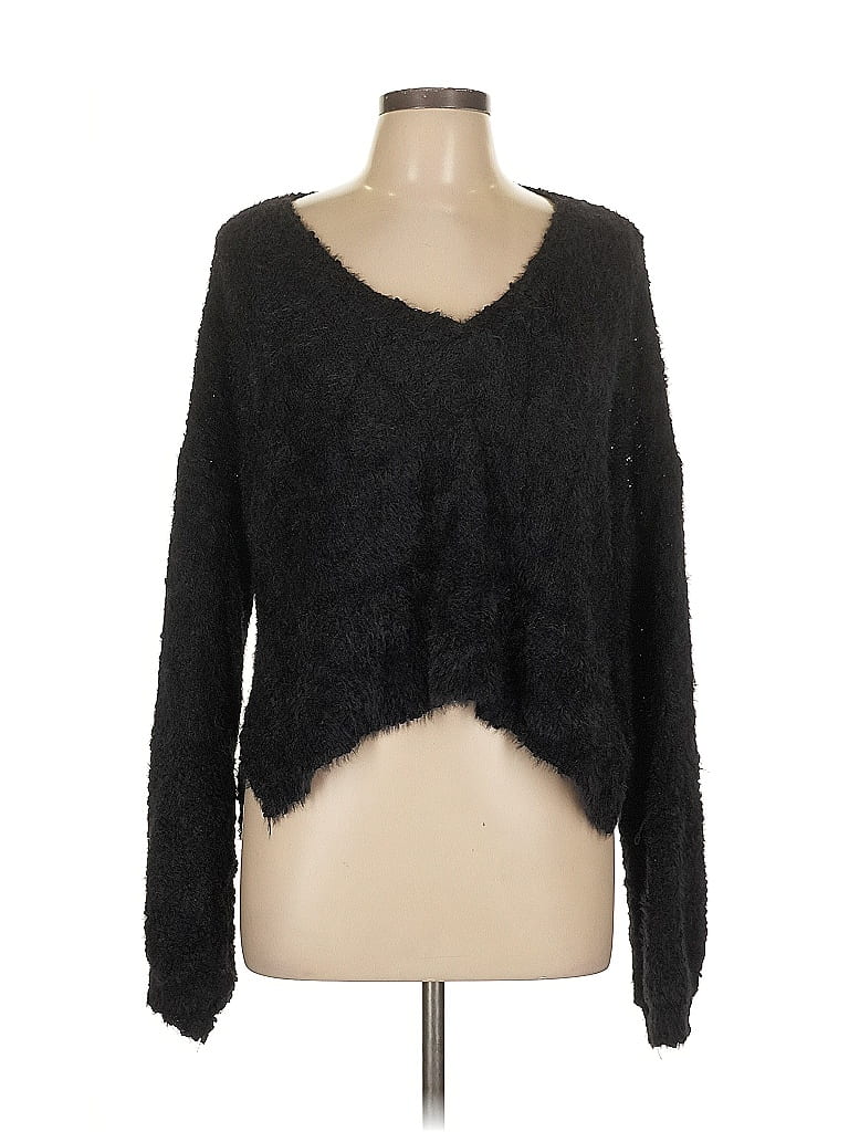 Pol Black Pullover Sweater Size L - photo 1