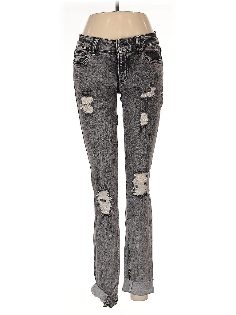 Flying Monkey Hearts Gray Jeans Size 27 waist - photo 1