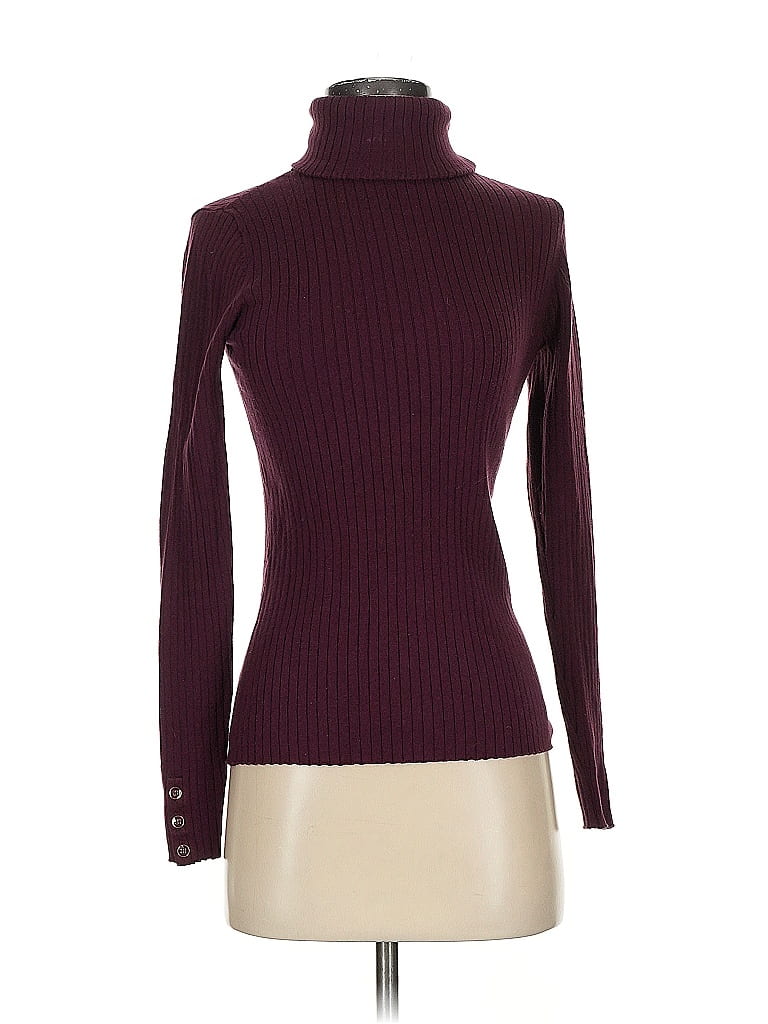 J. McLaughlin Burgundy Turtleneck Sweater Size S - photo 1