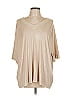 Pol Tan Ivory 3/4 Sleeve Top Size L - photo 1
